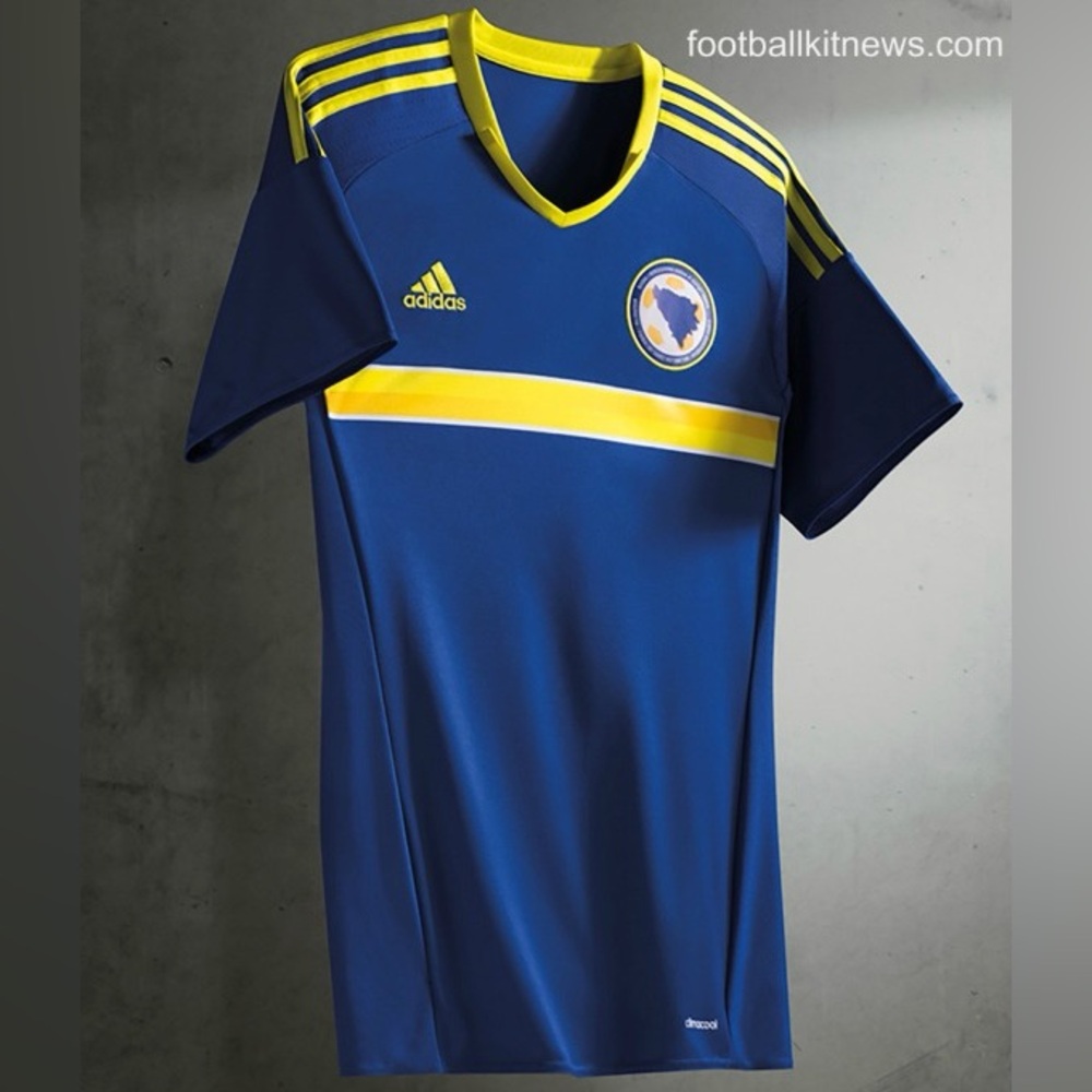 Bosnia BIH Shirt Euro for 2016 - Adidas Home Jersey 2016-17 (Large NWT) - Picture 4 of 7